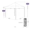 Impact Canopy TL Kit 10 FT x 10 FT  , 210d Top Red , Roller Bag, and 4 Weight Bags 283020204 - alternate 2